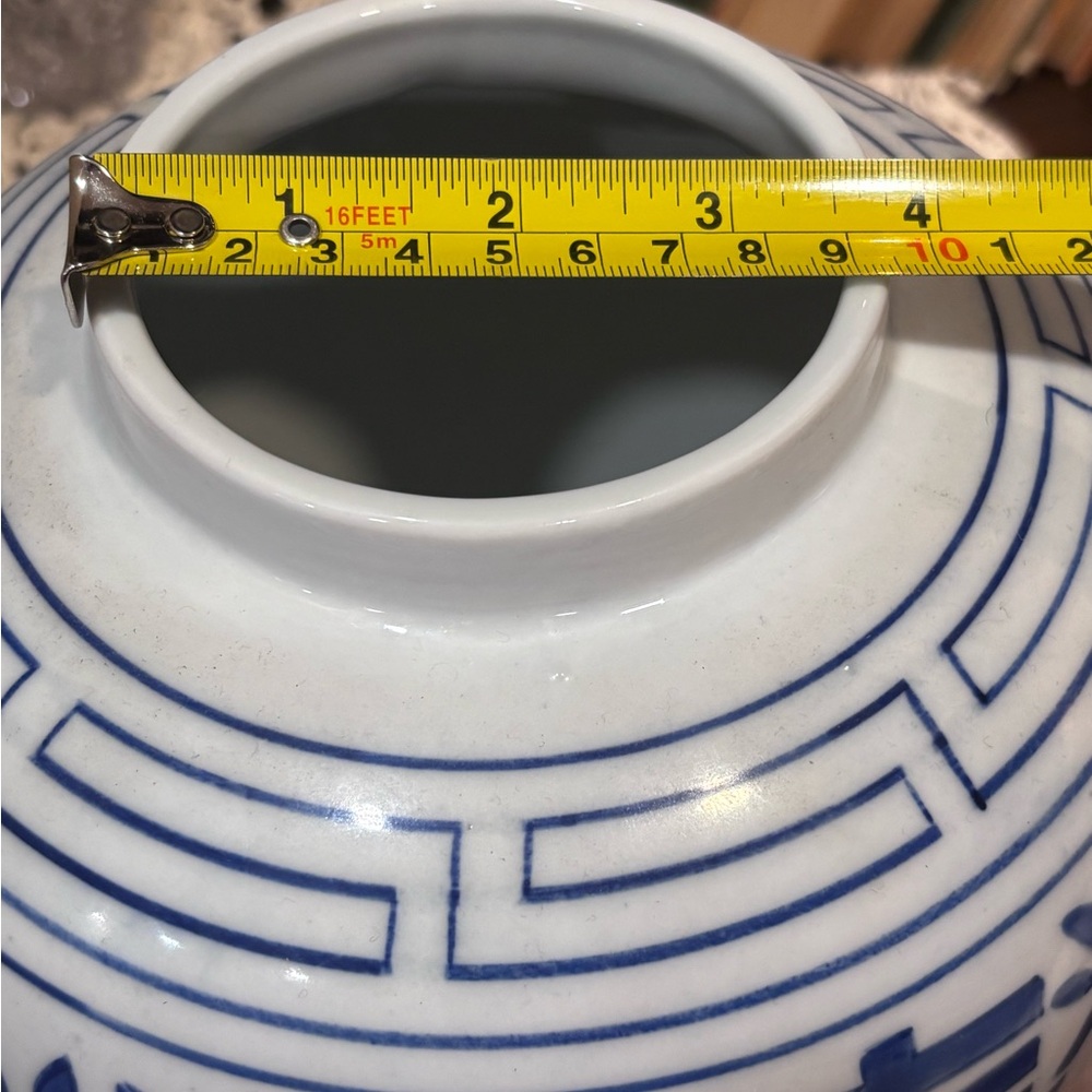 Vintage Blue and White Double Happiness Ginger Jar - Picture 8 of 8